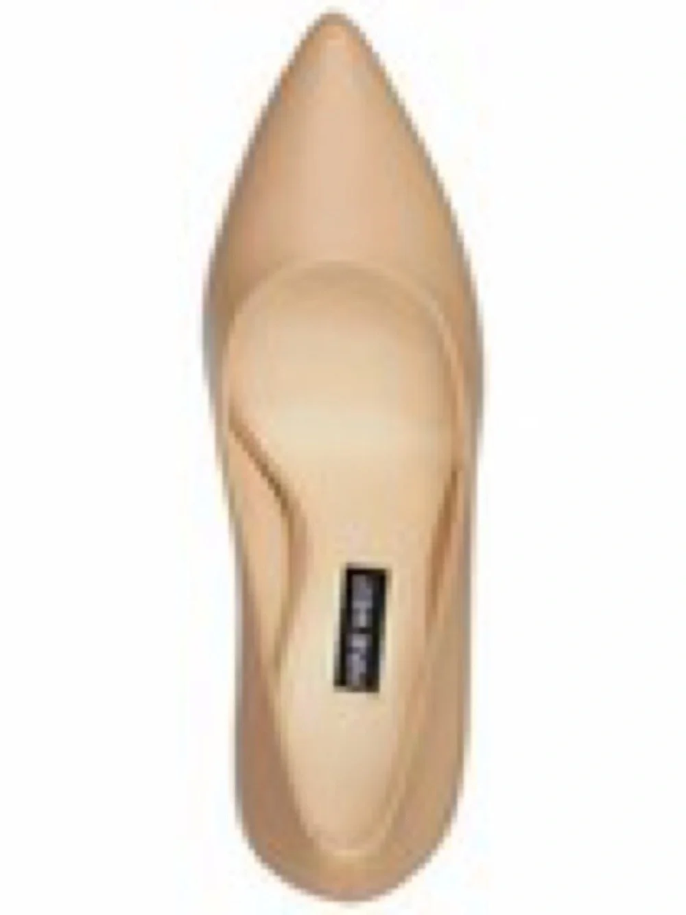 Nine West Womens Flax Leather Pointed Toe Pump  Light Natural Tan Size 1…